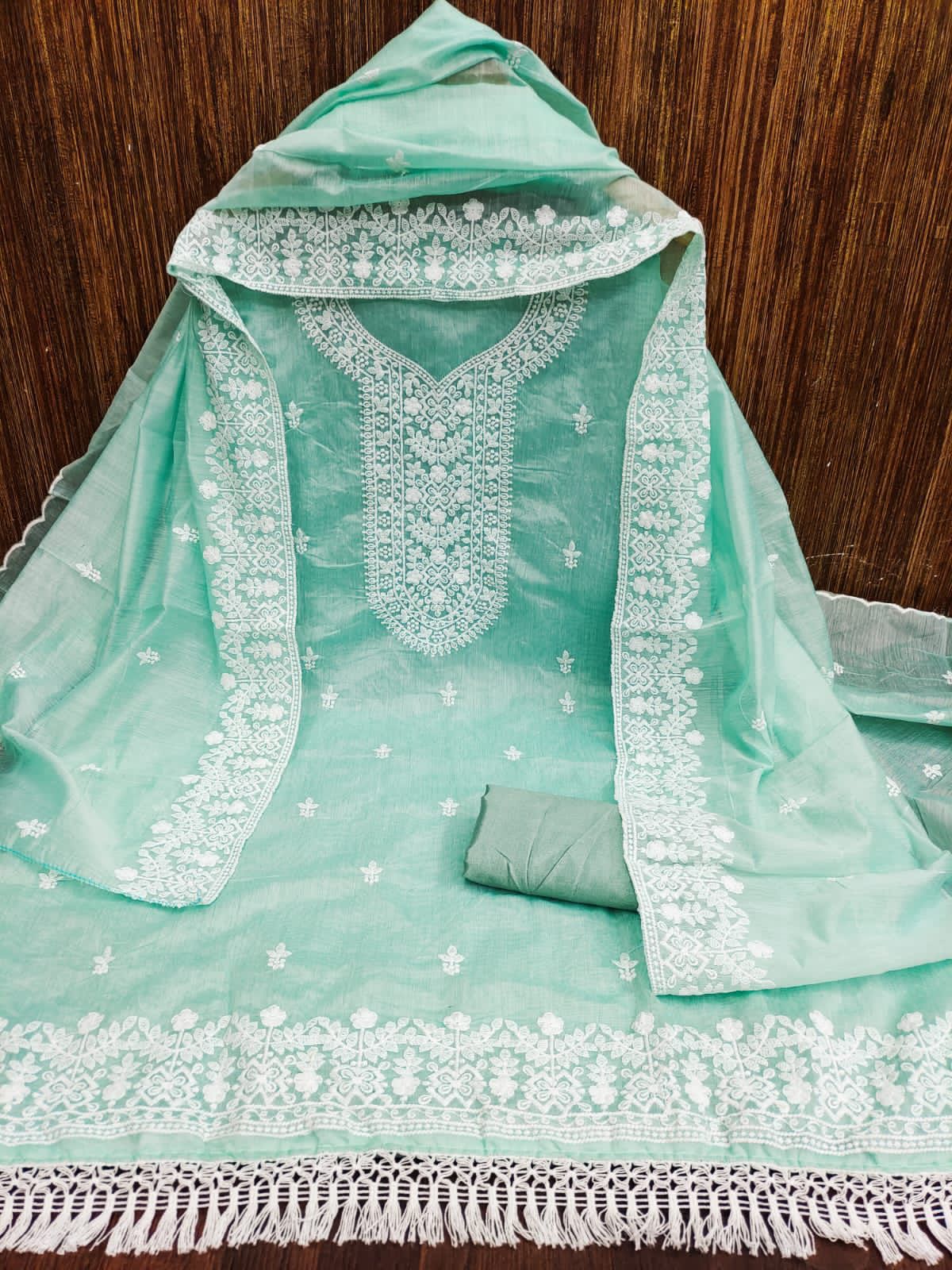 Heavy Modal Embroidery Dress Material
