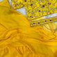Organza Silk saree Ready To Wear Party Wear Lehenga Saree With Full-Stitched Blouse With Embroidery Work