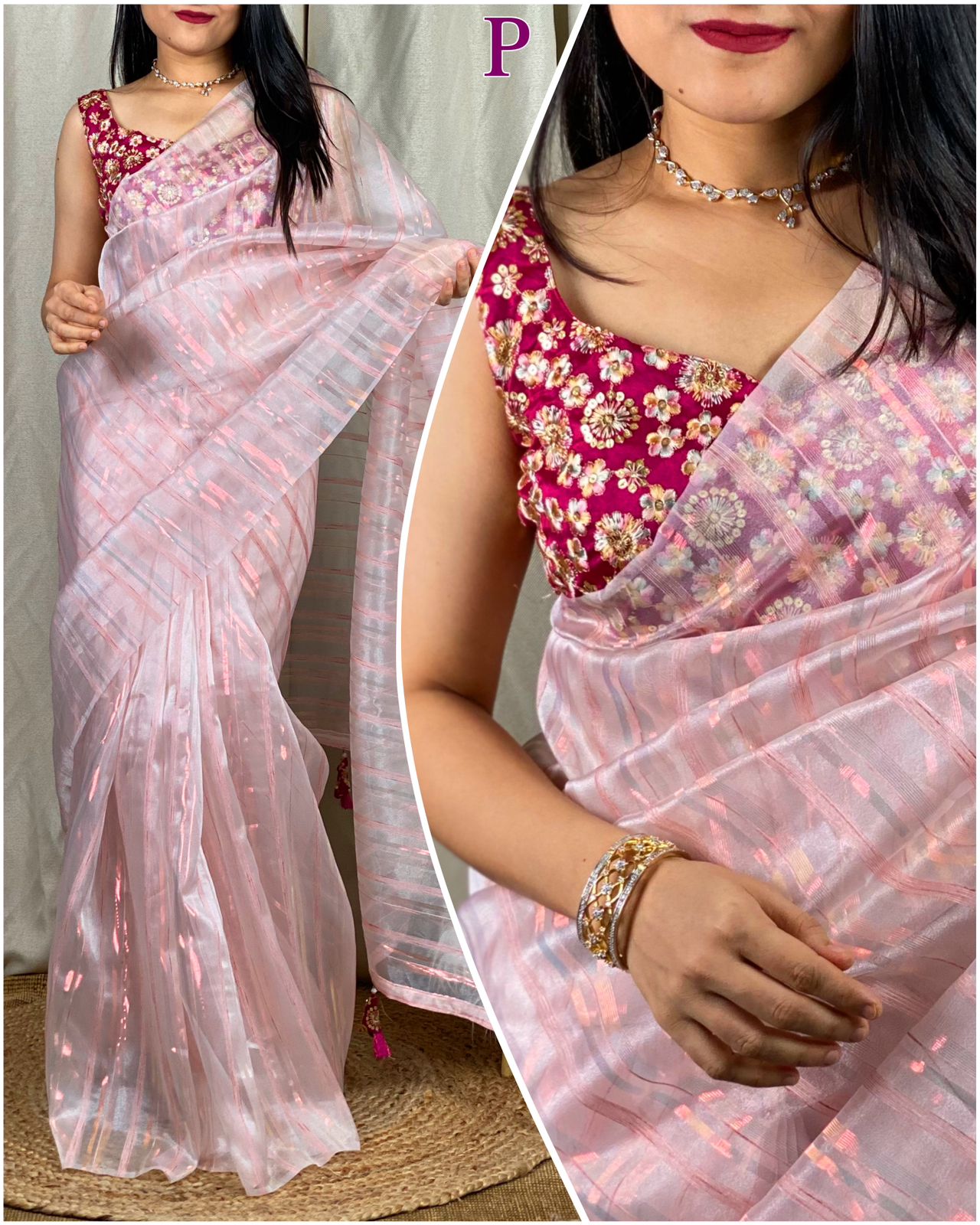 Style Beautiful Fancy  Stylist Net Fabric Embroidery Saree