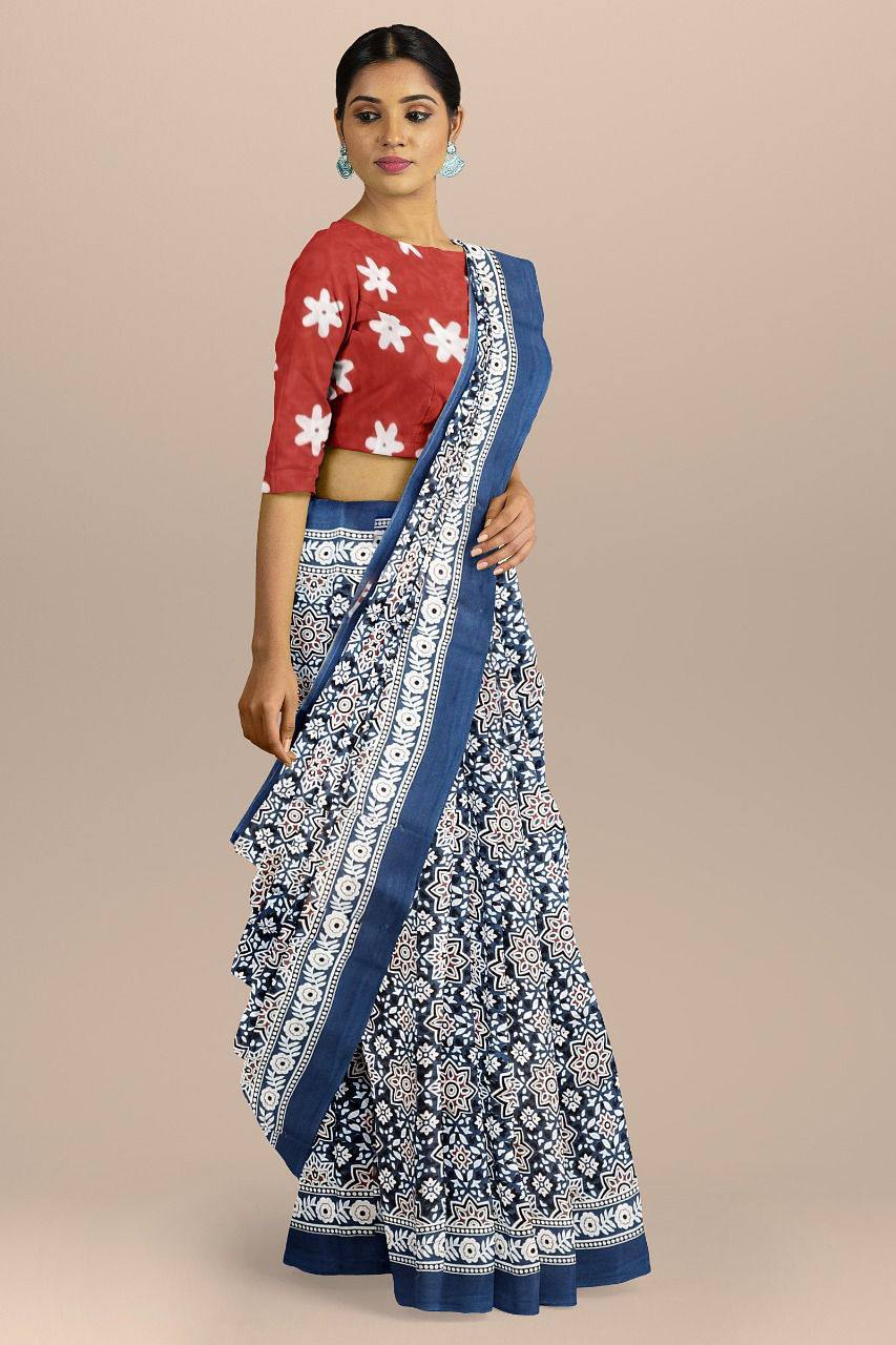 Casual Printed Cotton Saree