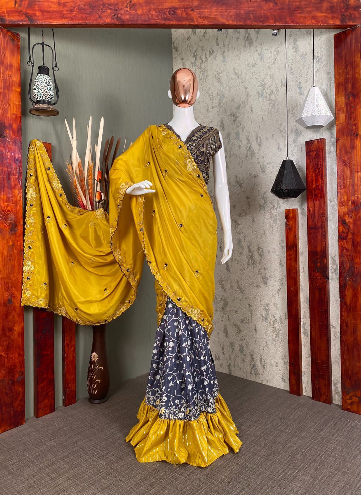 Fashion Today Yellow Color Wear A Trending Piece Saree