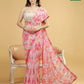 Digital Print Georgette saree