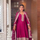 Hot Pink Embroidered Designer Sharara Suit