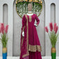 Hot Pink Embroidered Designer Sharara Suit