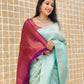 Women's Kanjivaram Soft Silk Saree With Blouse