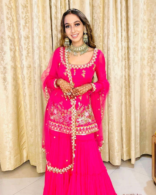 Party wear lehengas with top designs