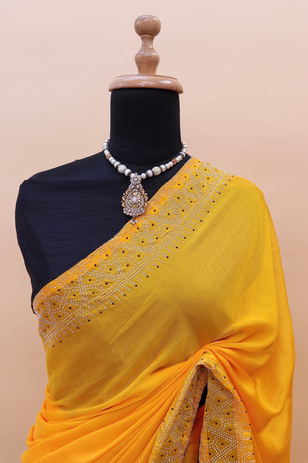 New Super Trending Swarovski diamond Saree