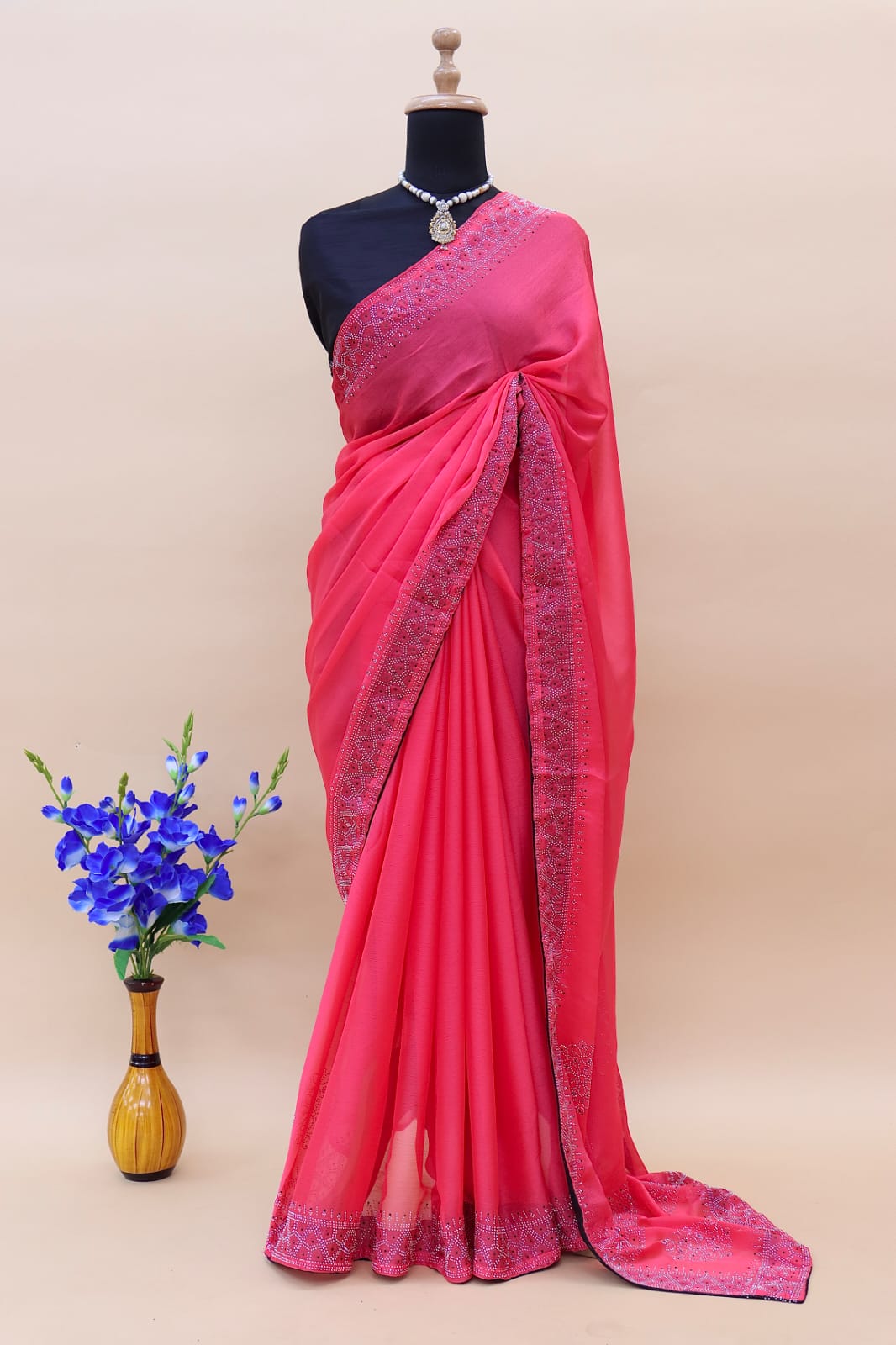 New Super Trending Swarovski diamond Saree