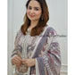 Ivory Digital Print Pakistani Suit