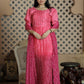 Ready to wear Hot Pink Chikankari Lucknowi  kurti