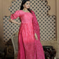 Ready to wear Hot Pink Chikankari Lucknowi  kurti