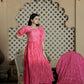 Ready to wear Hot Pink Chikankari Lucknowi  kurti