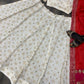 Jacquard Lehenga Choli In Red And White