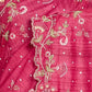 Women's Bollywood Designer Pink Colored Vichitra Silk Embroidered Party Wear Saree