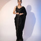 Black Saree with Mirror work