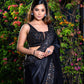 Black Saree with Mirror work