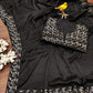 Black Saree with Mirror work