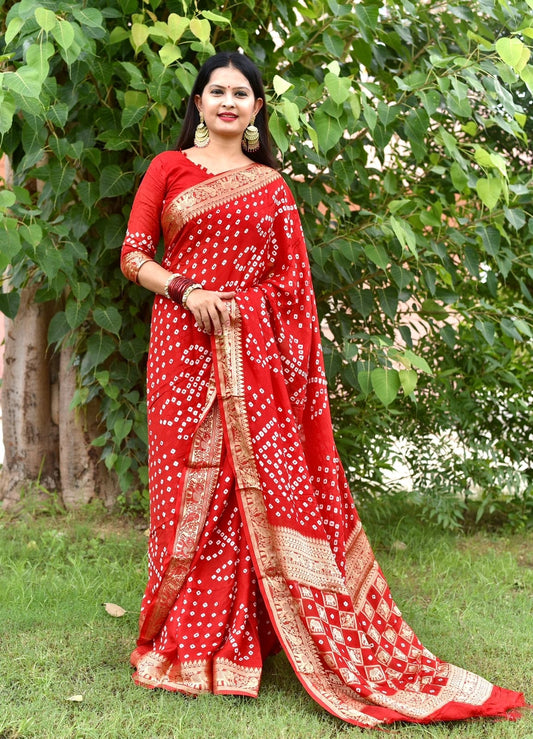 Art Silk With Zari Waving Rich Pallu saree