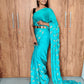 satin silk foil work sareeork saree