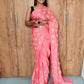 satin silk foil work sareeork saree