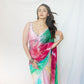 Chiffon sarees With Silk Border