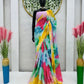 Chiffon sarees With Silk Border