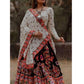 Indian Traditional Navratri Party Bollywood Women Lehenga Choli Wedding Bridal Festival Printed Lengha Real Mirror Work Ghaghara Circular