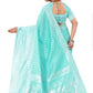 Woman's Silk Festival Wear Beautiful Rich Pallu & Jacquard Work On All Over The Saree With Unstiched Blouse