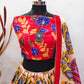 Women's Net Semi-stitched Lehenga Choli