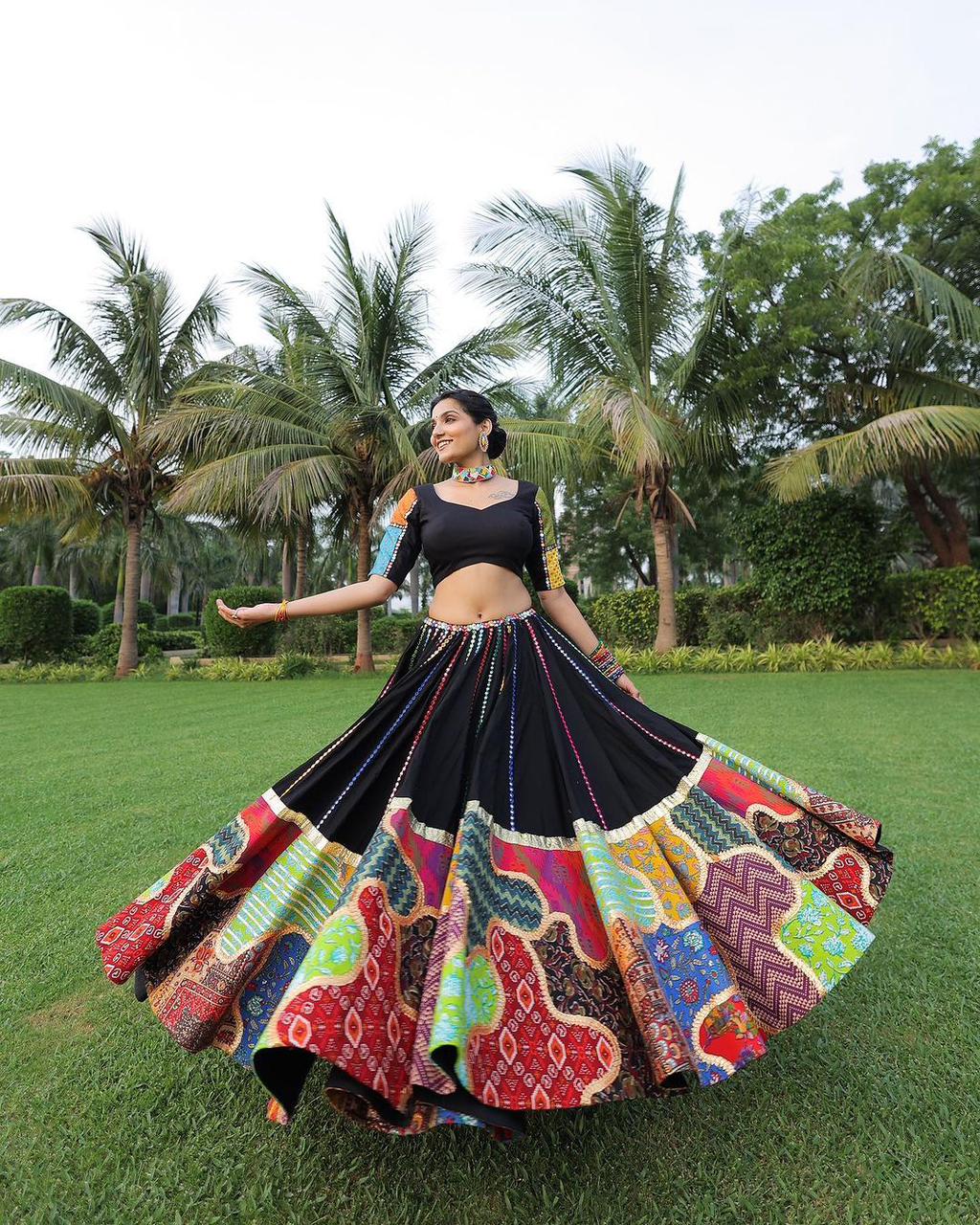 Black Color Full Flair Lehenga Blouse Fancy Stylish Ghagra Choli Traditional Bridal Bollywood Western Wedding Party Amazing Attactive