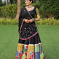 Black Color Full Flair Lehenga Blouse Fancy Stylish Ghagra Choli Traditional Bridal Bollywood Western Wedding Party Amazing Attactive