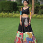 Black Color Full Flair Lehenga Blouse Fancy Stylish Ghagra Choli Traditional Bridal Bollywood Western Wedding Party Amazing Attactive