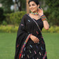 Black Color Full Flair Lehenga Blouse Fancy Stylish Ghagra Choli Traditional Bridal Bollywood Western Wedding Party Amazing Attactive