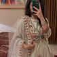 Embroidered Silk Party wear gown with dupatta, Embroidered Party wear gown for women, Silk wedding anarkali suit,Wedding suit,Pakistani Suit