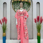 Festive/ party/  wedding zardozi work jacket dress in pink color