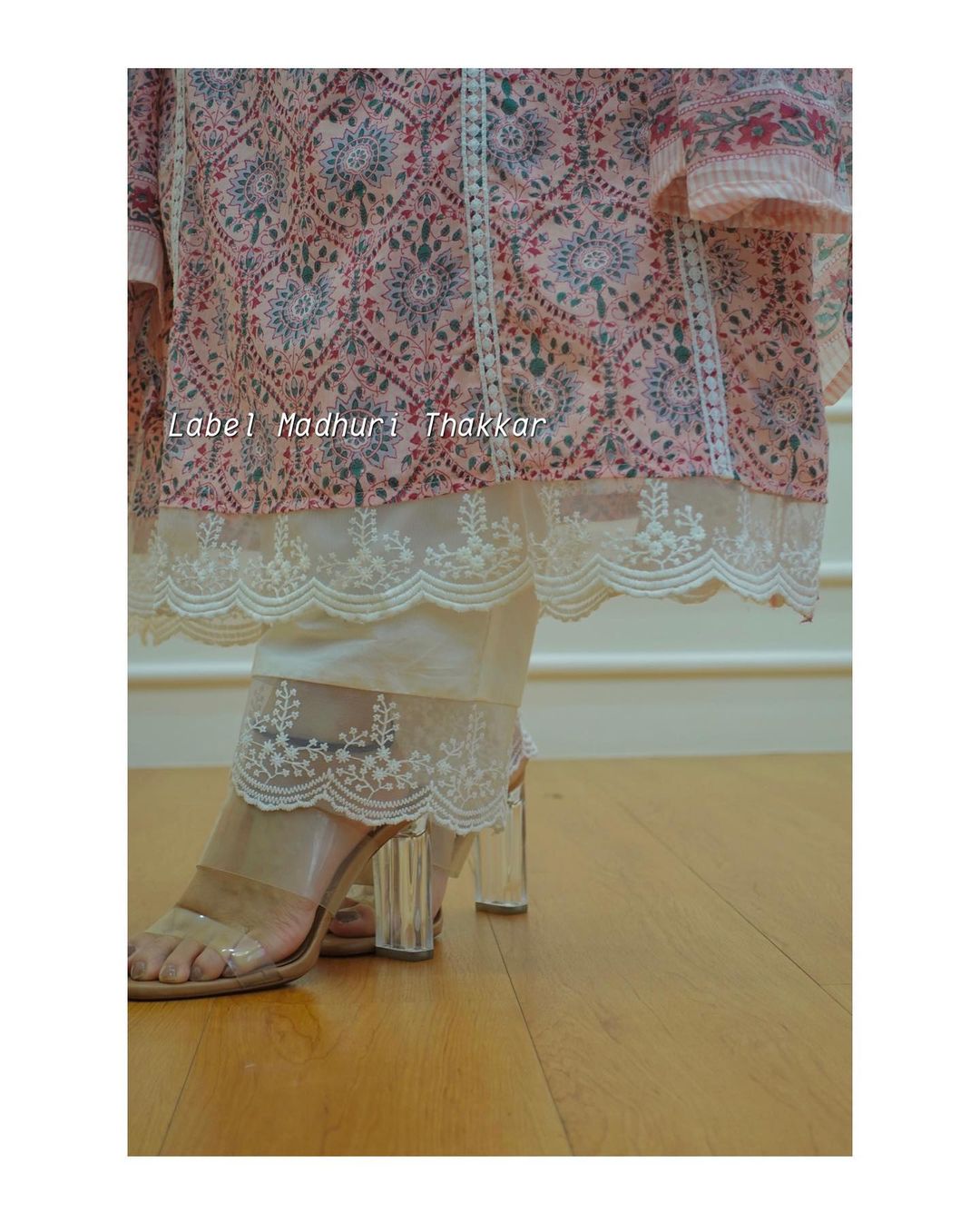 Ivory Digital Print Pakistani suit