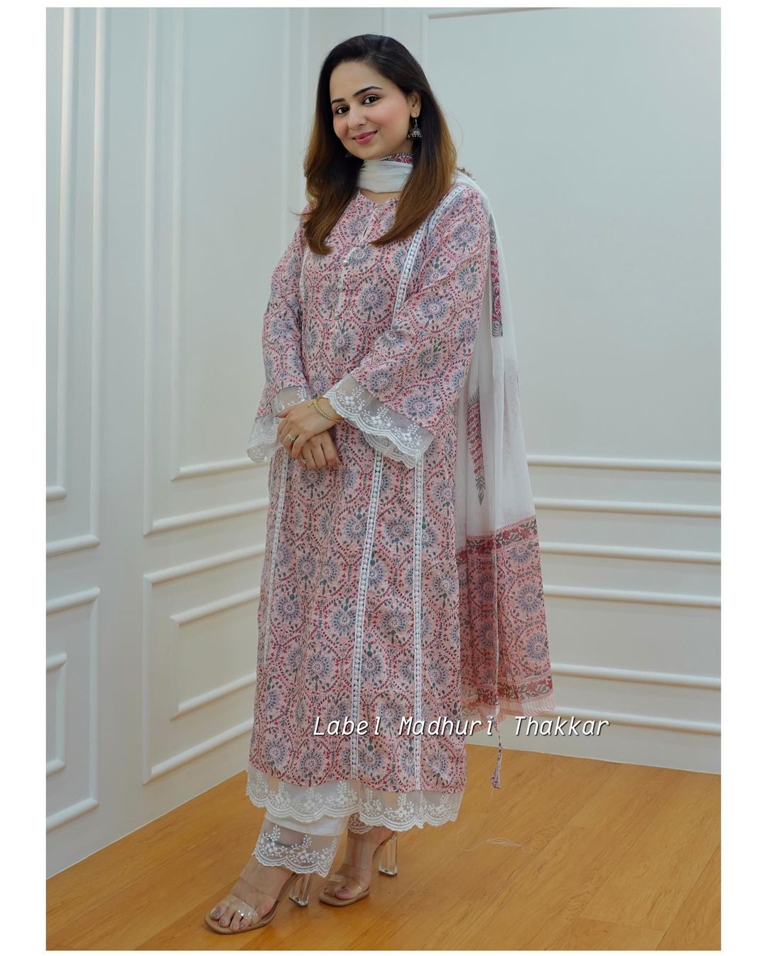 Ivory Digital Print Pakistani suit