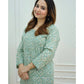 Green Kantha Kurti Set