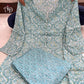 Green Kantha Kurti Set