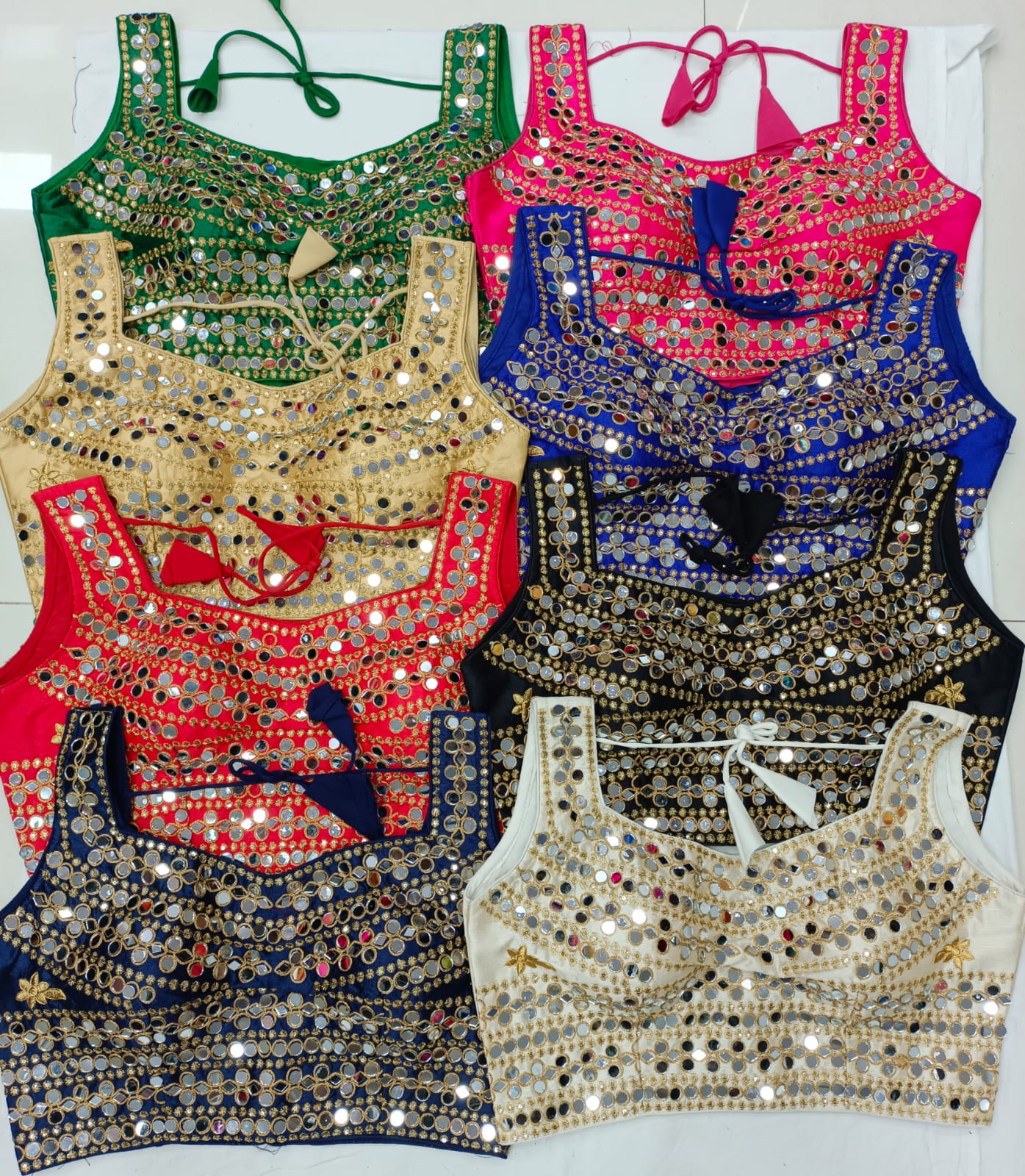 New Designer Saree Blouse Floral Embroidered For Women Poly Silk Sari Choli Indian Wedding Wear Fabric Craft Tunic Top