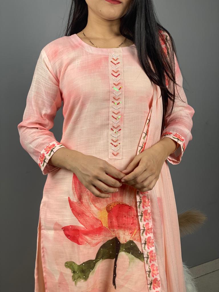 Stylish Cotton Slub Kurti Set: Effortless Elegance for Every Occasion