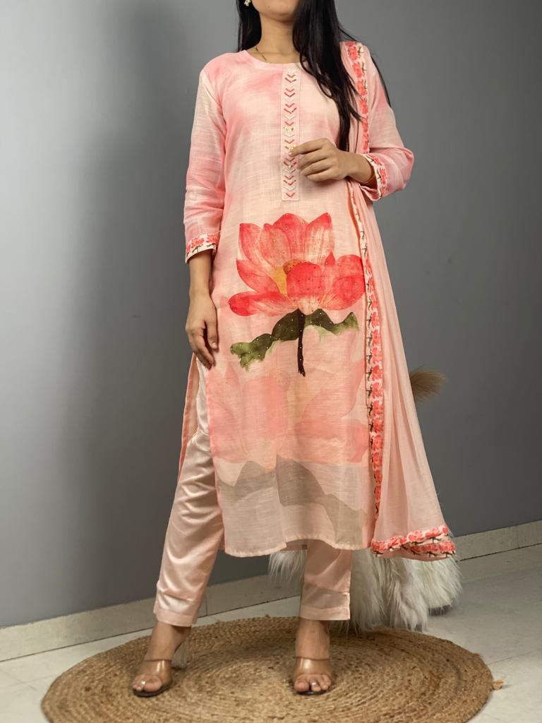 Stylish Cotton Slub Kurti Set: Effortless Elegance for Every Occasion