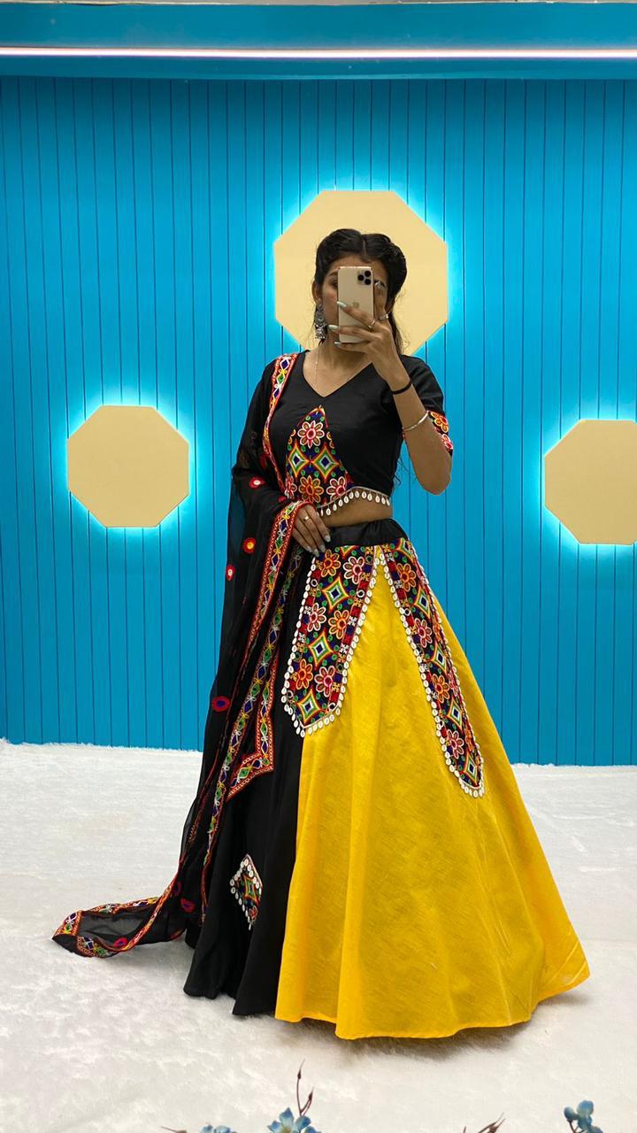 Embroidered Ethnic Wear Traditional Gujarati Mochi Bharat Garba Dress at Rs  1899/piece in Surat
