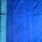 Blue Colour Attire Look Saree,Exclusive Contrast Blouse,Party Wear Saree,Bollywood Style Saree,Kanchipura Silk Saree,Wedding Wear Saree