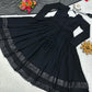 Black anarkali dress for women georgette plazzo plus size Indian clothes