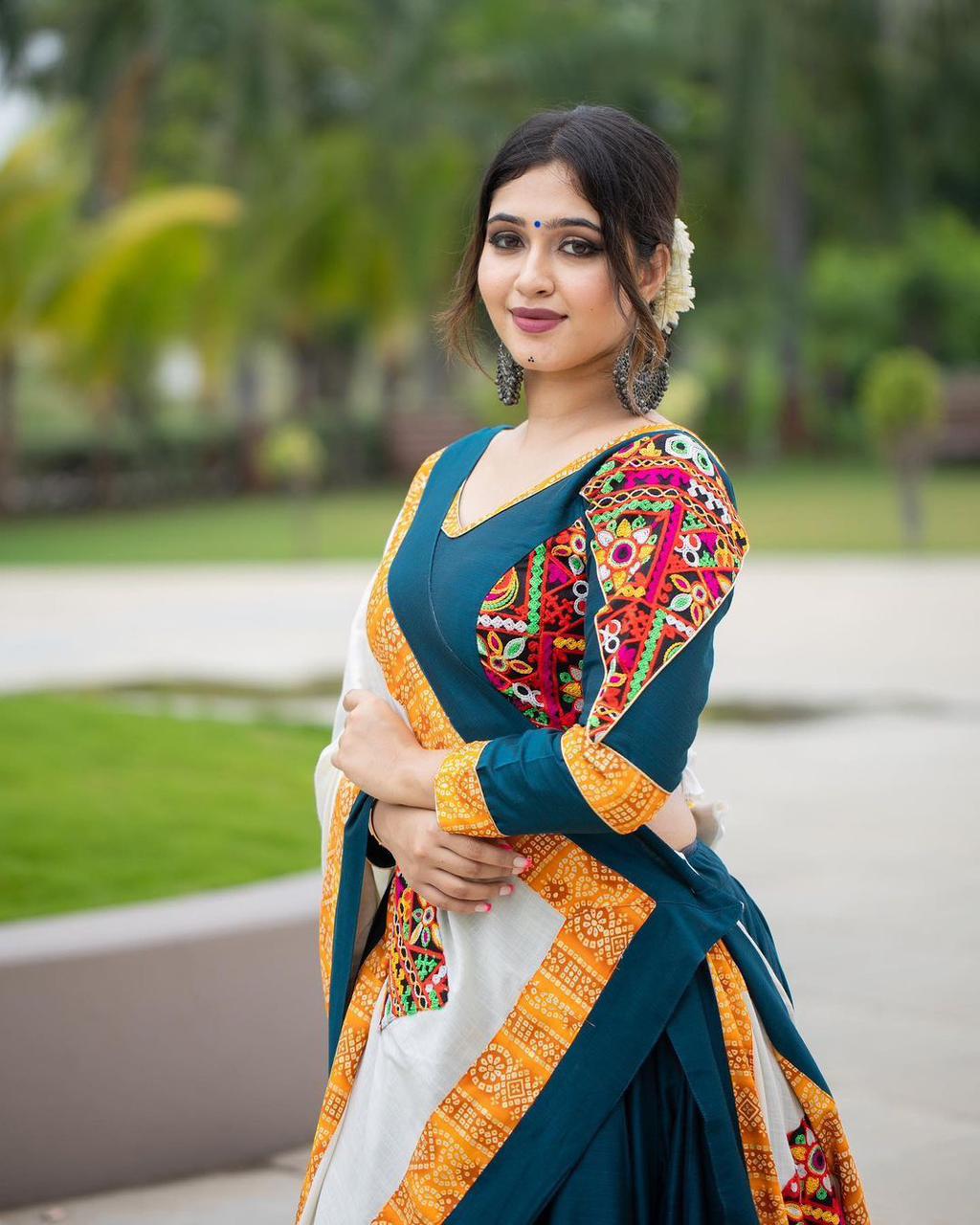 Attractive Indian Ruffle Soft Net Lehenga Choli With Ruffle Work And H –  ManMohit Fashion