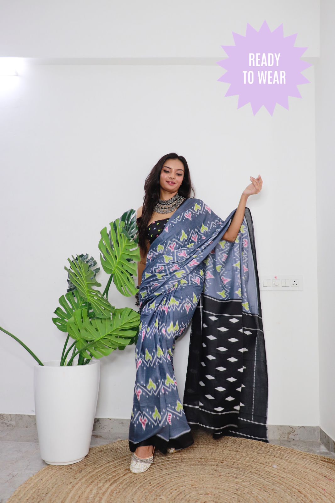 E H Pure Soft Cotton Printed Saree