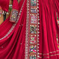 Navratri Special Red Chaniya Choli For Garba, Pure Reyon Readymade Navratri Lehenga, Full flare lehenga, real mirror work embroidered blouse