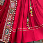 Navratri Special Red Chaniya Choli For Garba, Pure Reyon Readymade Navratri Lehenga, Full flare lehenga, real mirror work embroidered blouse