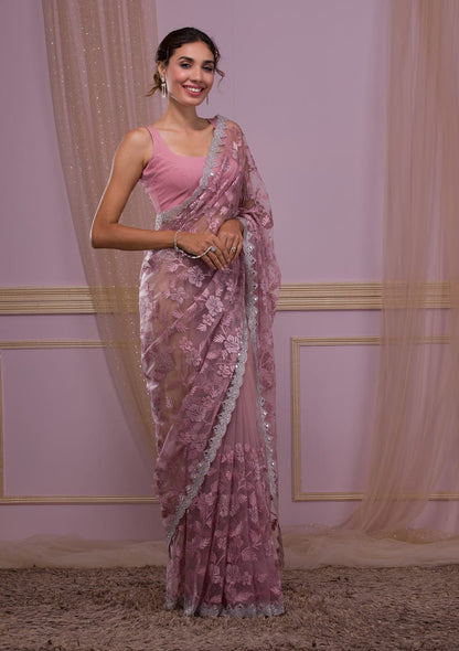 Soft Butterfly Net Saree With Designer Thread saree